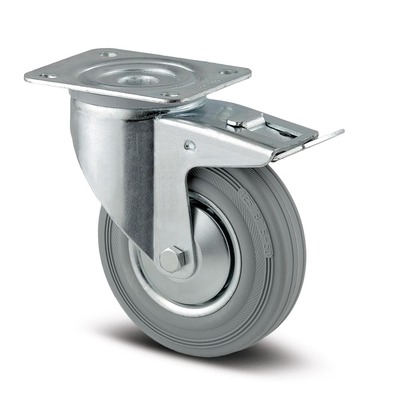 [3477DIJ125P62] Swivel Castors with total lock 125 mm, Alpha, 3477DIJ125P62, TENTE