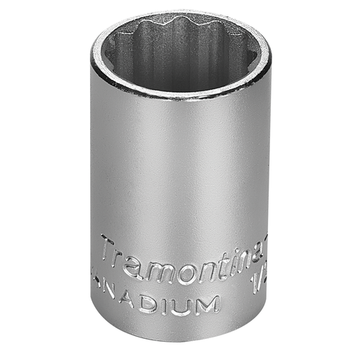 [44833017] Tramontina PRO 17 mm Chrome Vanadium Steel 12 Point Socket - 1/2" Square Drive,44833017, TRAMONTINA