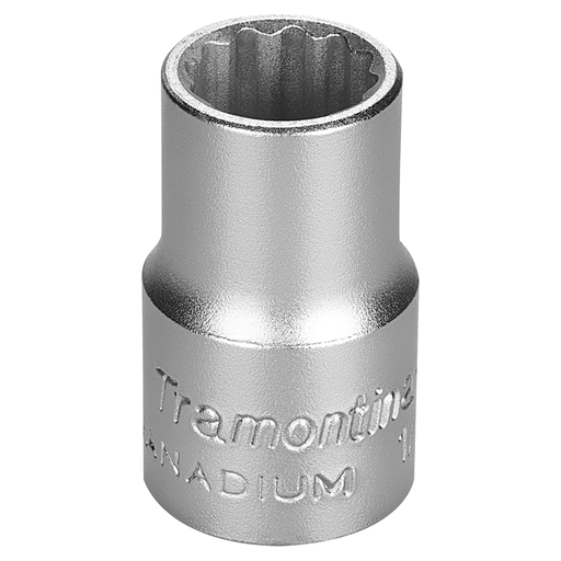 [44834004] Tramontina PRO 1/2" Chrome Vanadium Steel 12 Point Socket - 1/2" Square Drive,44834004, TRAMONTINA