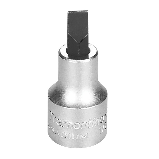 [44842008] Size 8 Slotted Tip Chrome Vanadium Steel Socket - 1/2" Square Drive,44842008, TRAMONTINA