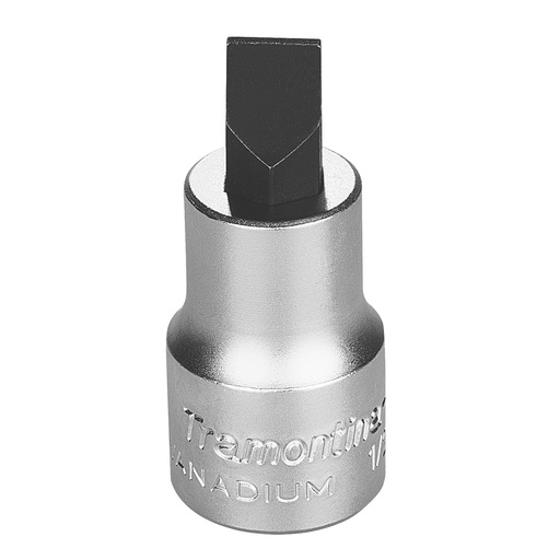 [44842010] Size 10 Slotted Tip Chrome Vanadium Steel Socket - 1/2" Square Drive,44842010, TRAMONTINA