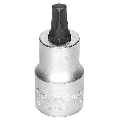 [44844020] T20 Trafix Tip Chrome Vanadium Steel Socket - 1/2" Square Drive,44844020, TRAMONTINA