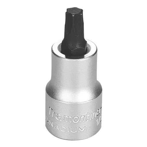 [44844040] T40 Trafix Tip Chrome Vanadium Steel Socket - 1/2" Square Drive,44844040, TRAMONTINA