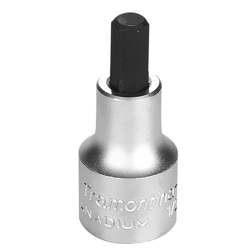 [44845008] Tramontina PRO 8 mm Hexagonal Tip Chrome Vanadium Steel Socket - 1/2" Square Drive,44845008, TRAMONTINA