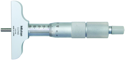 [129-112] Depth Micrometer, Interchangeable Rods 0-150mm, 63mm Base - 129-112 - MITUTOYO