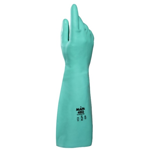 [480/10] MAPA Ultranitril Gloves, Model 480, Green