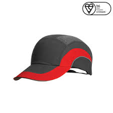 [ABR000-00L-500] Hardcap™ A1+ 7cm Long Peak - Grey/Red ABR000-00L-500, JSP