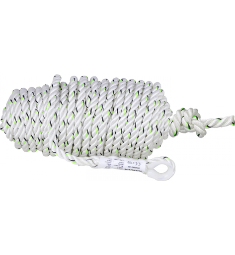 [PN 9200] Twisted Rope Anchorage Line with both sides loop - 14mm x 200mtr - PN 9200 - KARAM