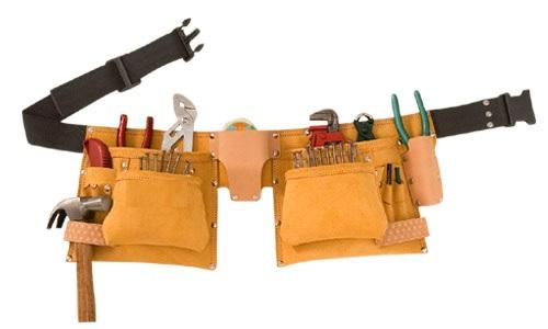 Leather Tool Holder - 2 Large Pocket - Professional