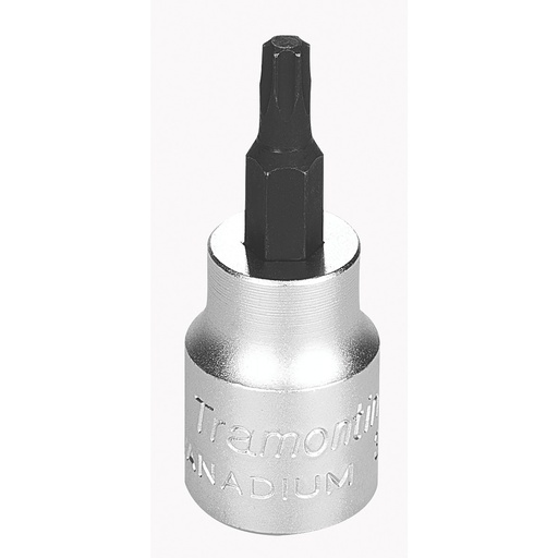 [44813025] T25 Trafix Tip Chrome Vanadium Steel Socket - 3/8" Square Drive,44813025, TRAMONTINA