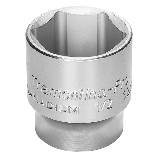 [44832002] 3/8" Chrome Vanadium Steel 6 Point Socket - 1/2" Square Drive,44832002, TRAMONTINA