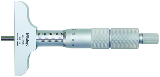 [ 129-114 ] Mitutoyo 129-114 Depth Micrometer, interchangeable rods 0-75mm - Brand New -  129-114  - MITUTOYO