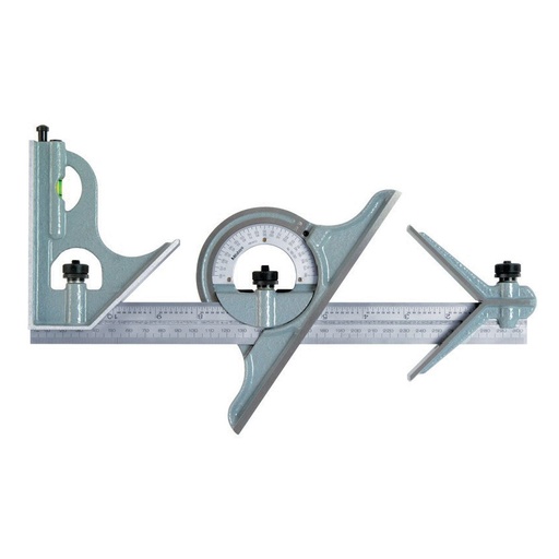 [180-907B] Combination Square Set 12"/300mm, Square/Center/Protractor - 180-907B - MITUTOYO